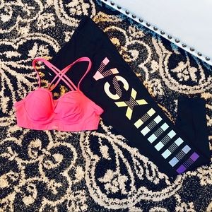 VSX Sport Victoria’s Secret bra 34B yoga pants S
